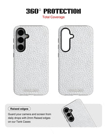 Samsung Galaxy S23 Tank Case | Textures (Ivory Grain)