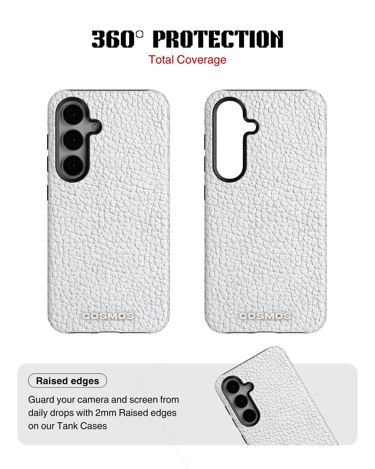 Samsung Galaxy S24 Tank Case | Textures (Ivory Grain)