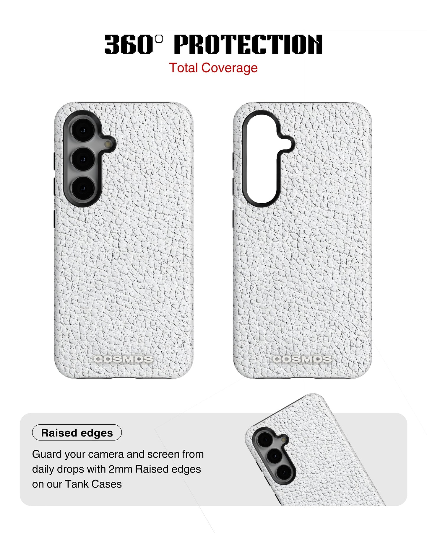 Samsung Galaxy S24 Tank Case | Textures (Ivory Grain)