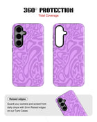Samsung Galaxy S23 Tank Case | Modernism (Lilac Melt)