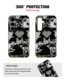 Samsung Galaxy S24 Tank Case | Anime (Manga Noir)