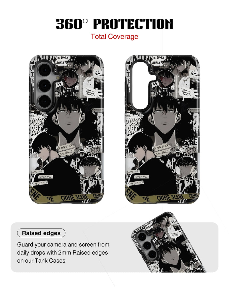 Samsung Galaxy S24 Tank Case | Anime (Manga Noir)