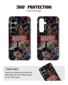 Samsung Galaxy S24 Tank Case | Superhero (Marvel Mosaic)