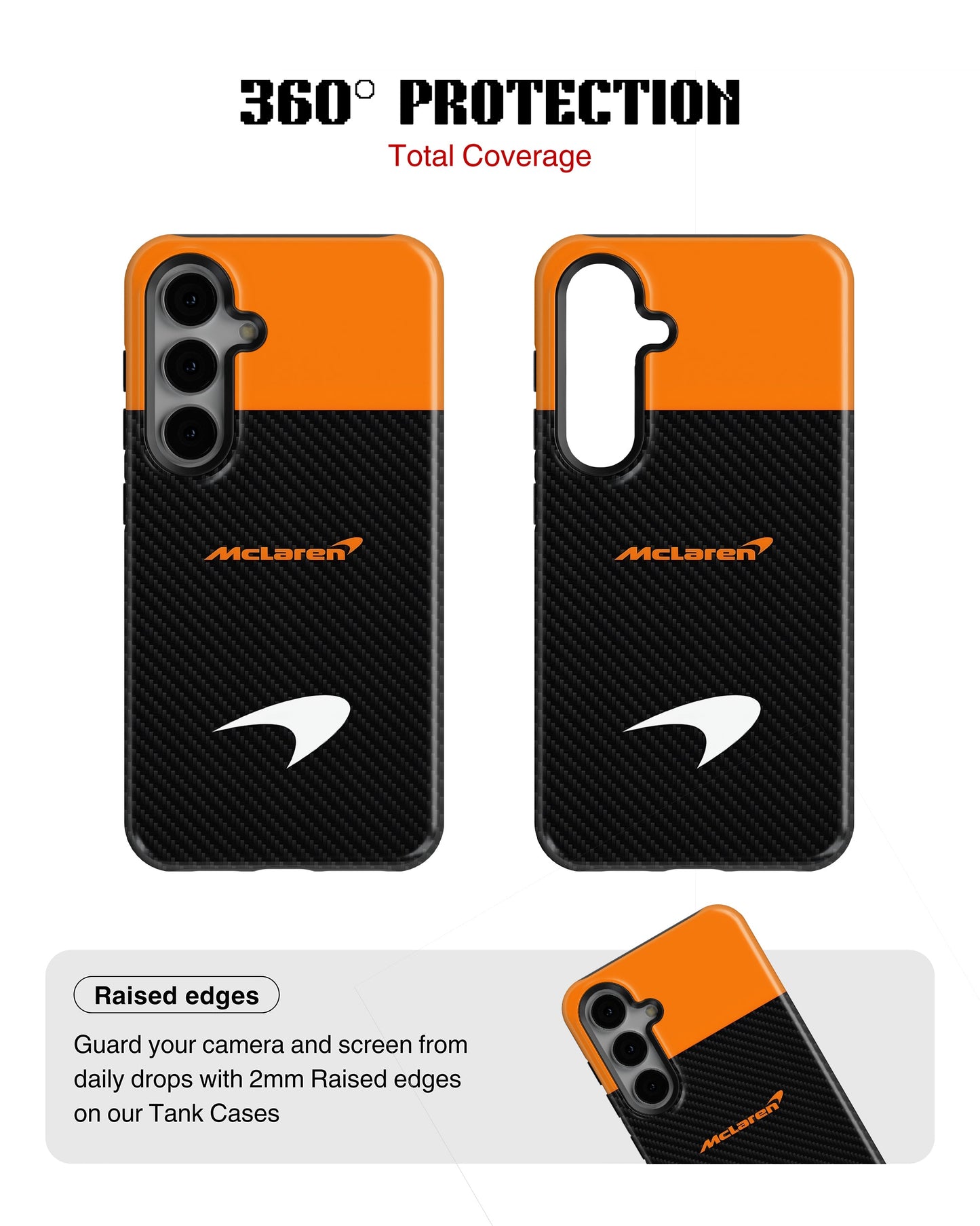 Samsung Galaxy S23 Plus Tank Case | Formula 1 (McLaren Carbon)