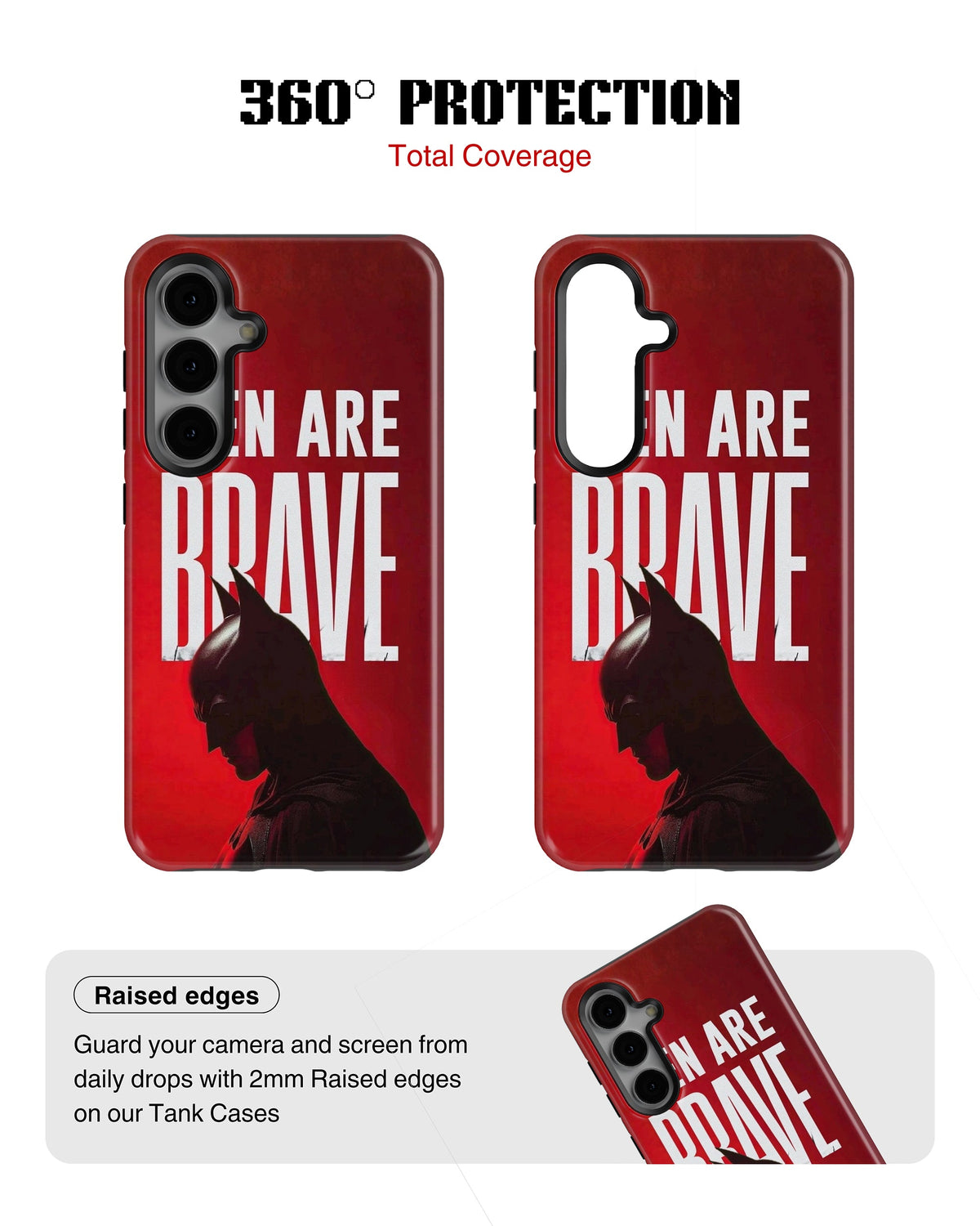 Samsung Galaxy S23 Plus Tank Case | Superhero (Men are Brave)