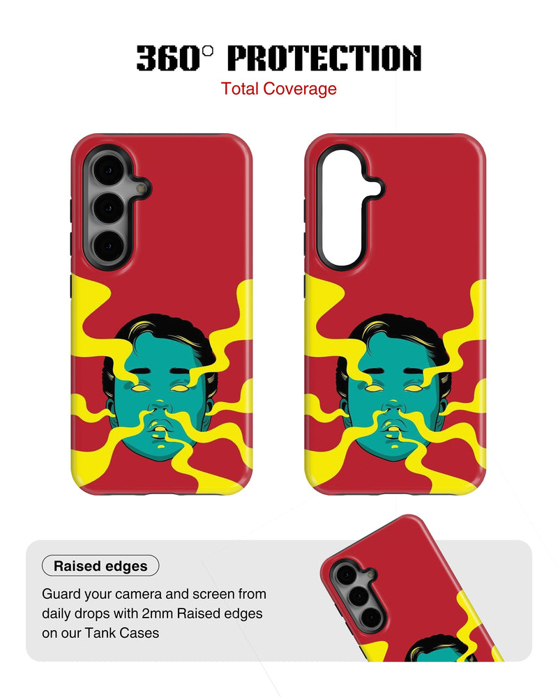 Samsung Galaxy S24 Tank Case | Modernism (Mind Melt)