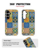 Samsung Galaxy S24 Tank Case | Girls Aesthetics (Moroccan Tiles)