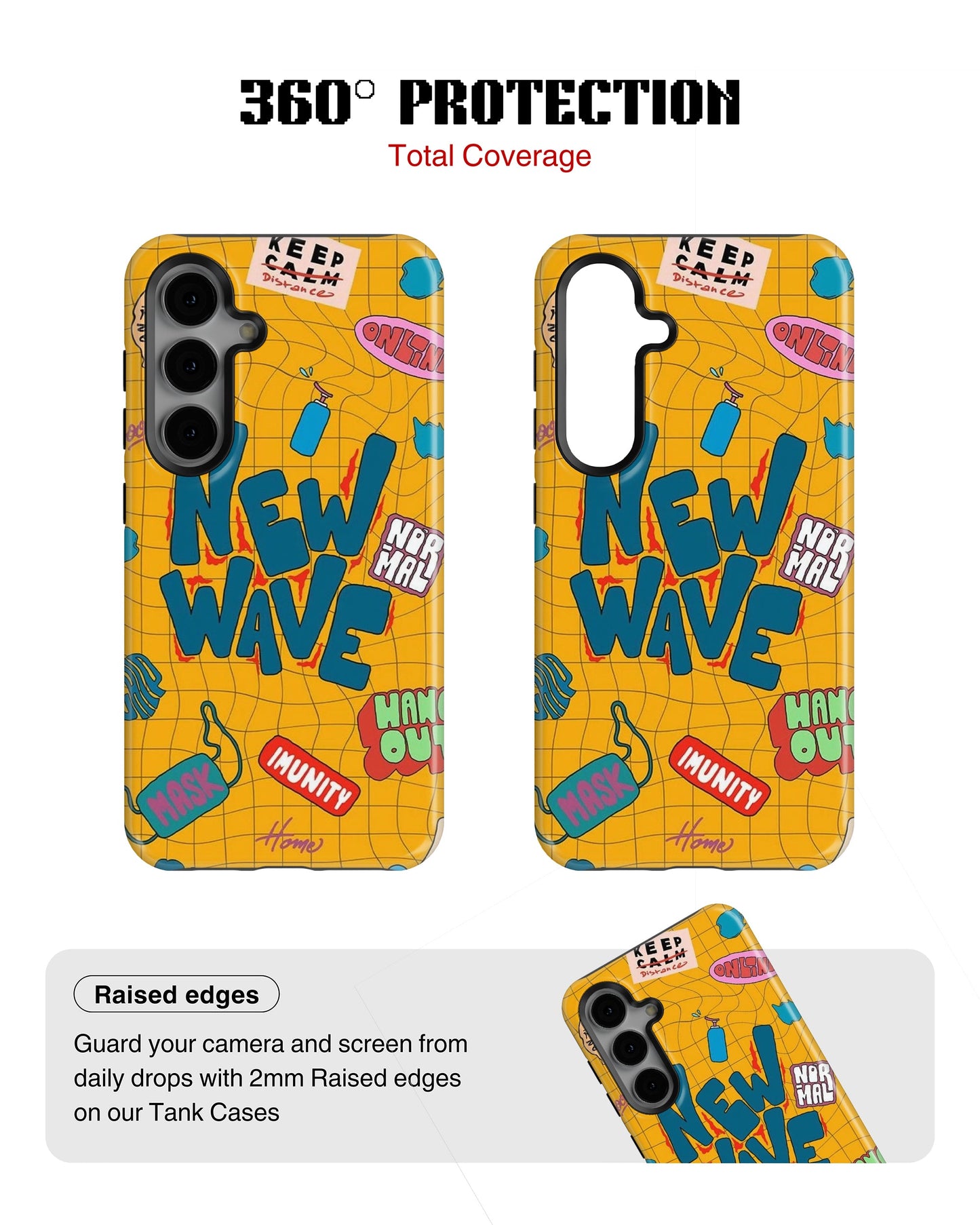 Samsung Galaxy S24 Tank Case | Modernism (New Wave)