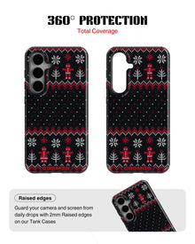 Samsung Galaxy S24 Tank Case | Textures (Nordic Night)