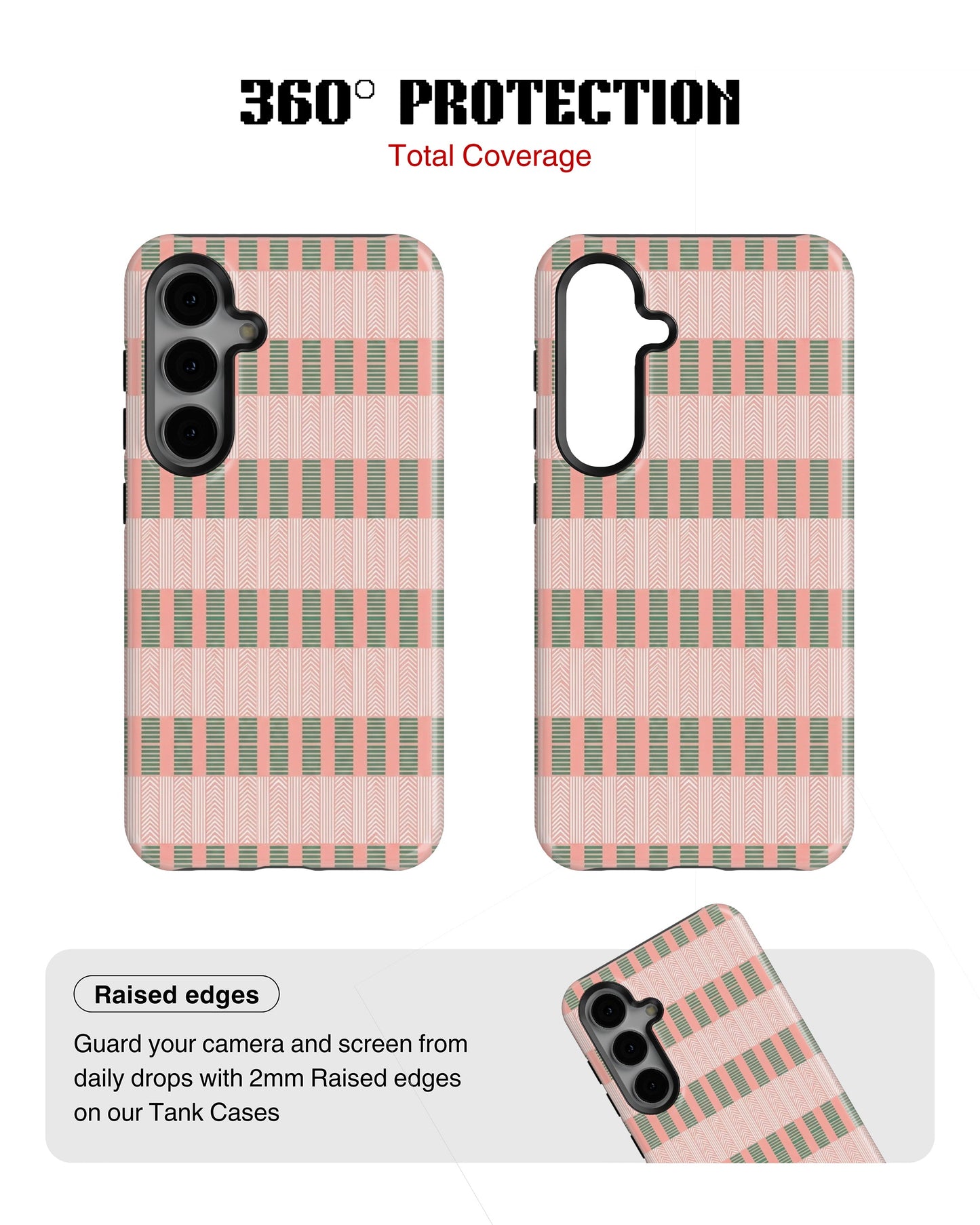 Samsung Galaxy S23 Plus Tank Case | Girls Aesthetics (Pastel Weave)