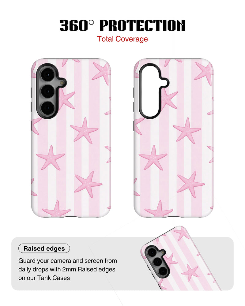 Samsung Galaxy S24 Tank Case | Girls Aesthetics (Pink Starlet)