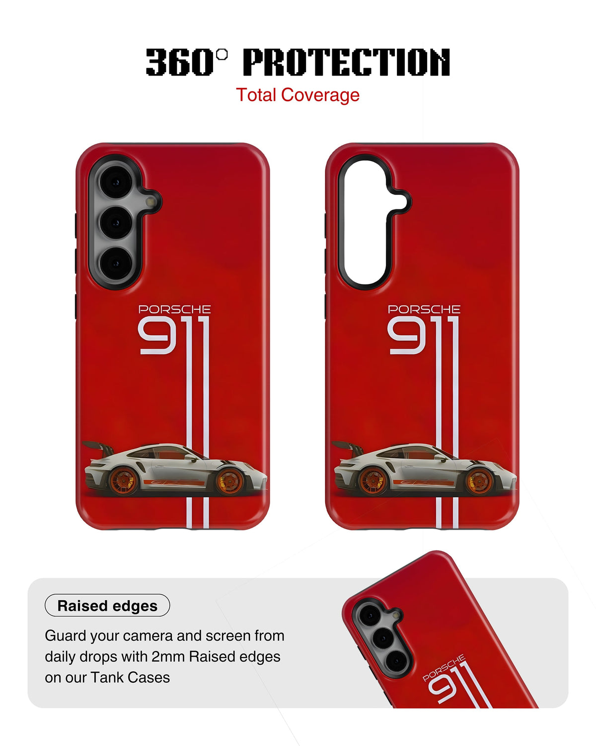 Samsung Galaxy S23 Plus Tank Case | Sports Car (Porsche 911)