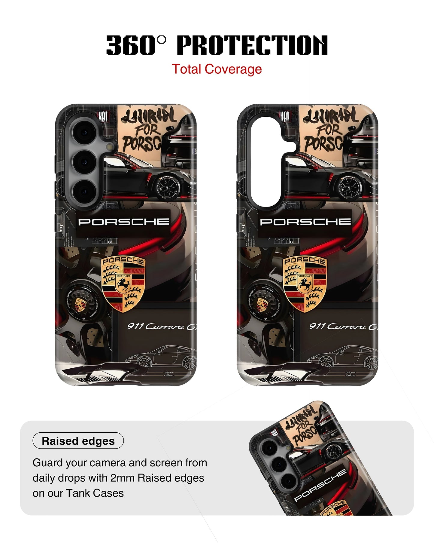 Samsung Galaxy S23 Plus Tank Case | Sports Car (Porsche Originals)
