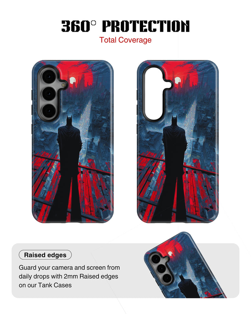 Samsung Galaxy S24 Tank Case | Superhero (Red Horizon)
