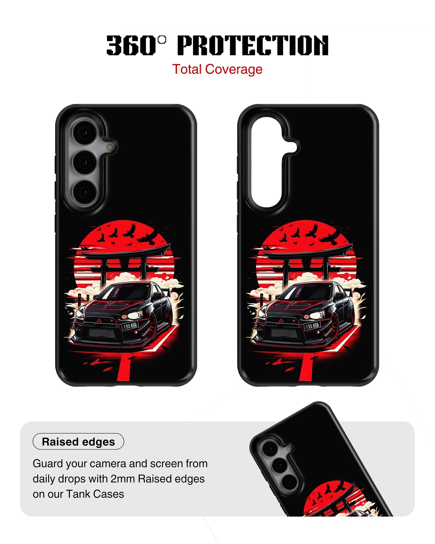 Samsung Galaxy S23 Plus Tank Case | Sports Car (Rising Sun)