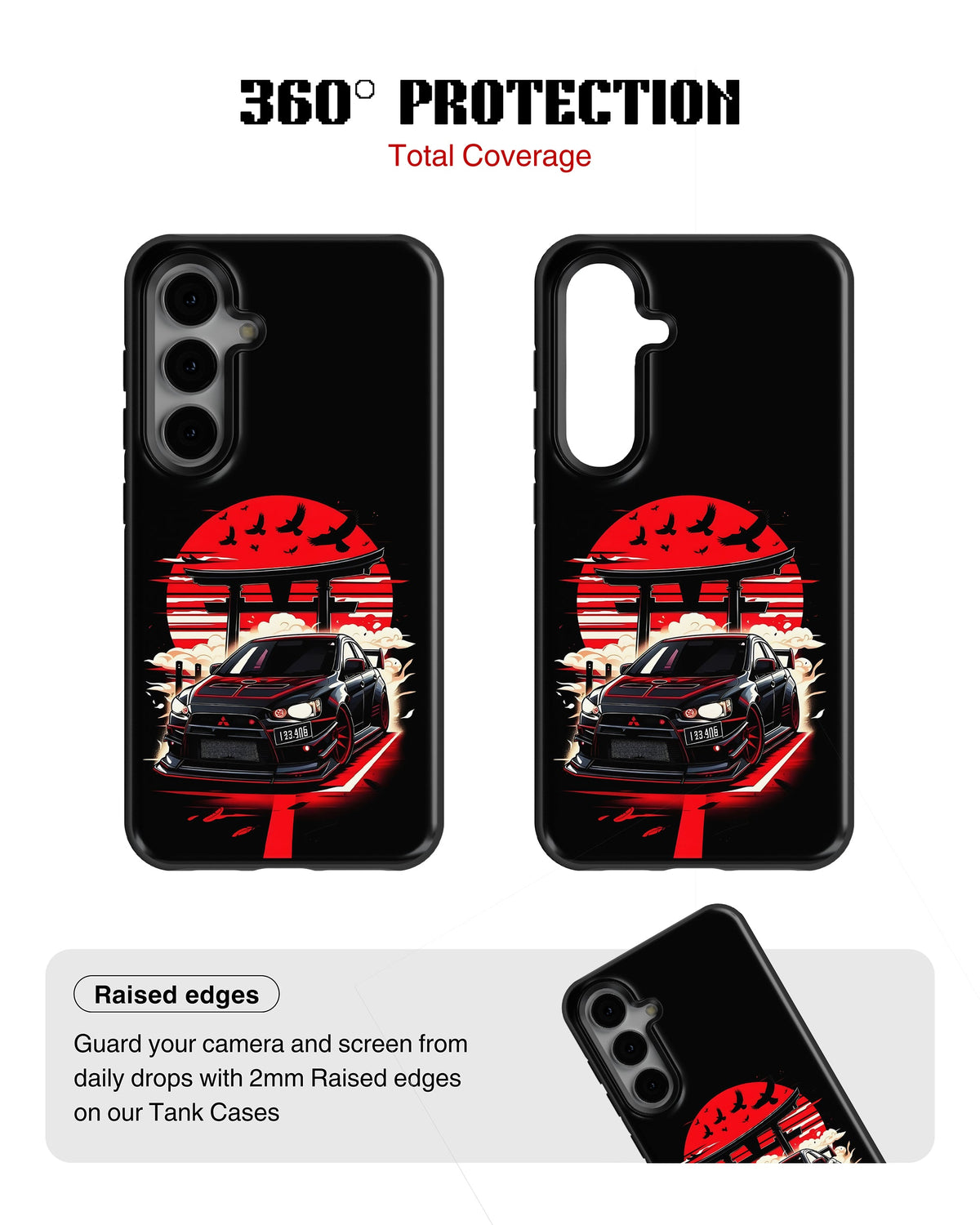 Samsung Galaxy S24 Tank Case | Sports Car (Rising Sun)