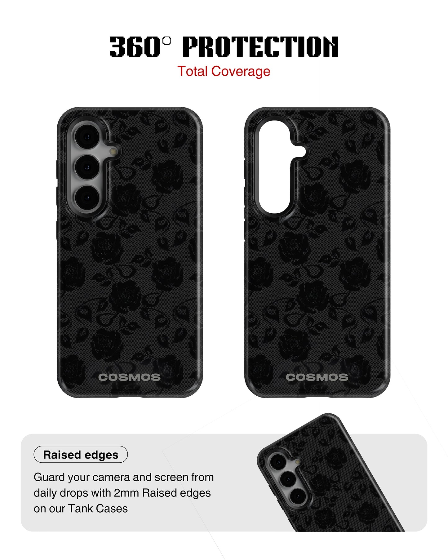 Samsung Galaxy S23 Tank Case | Textures (Shadow Bloom)