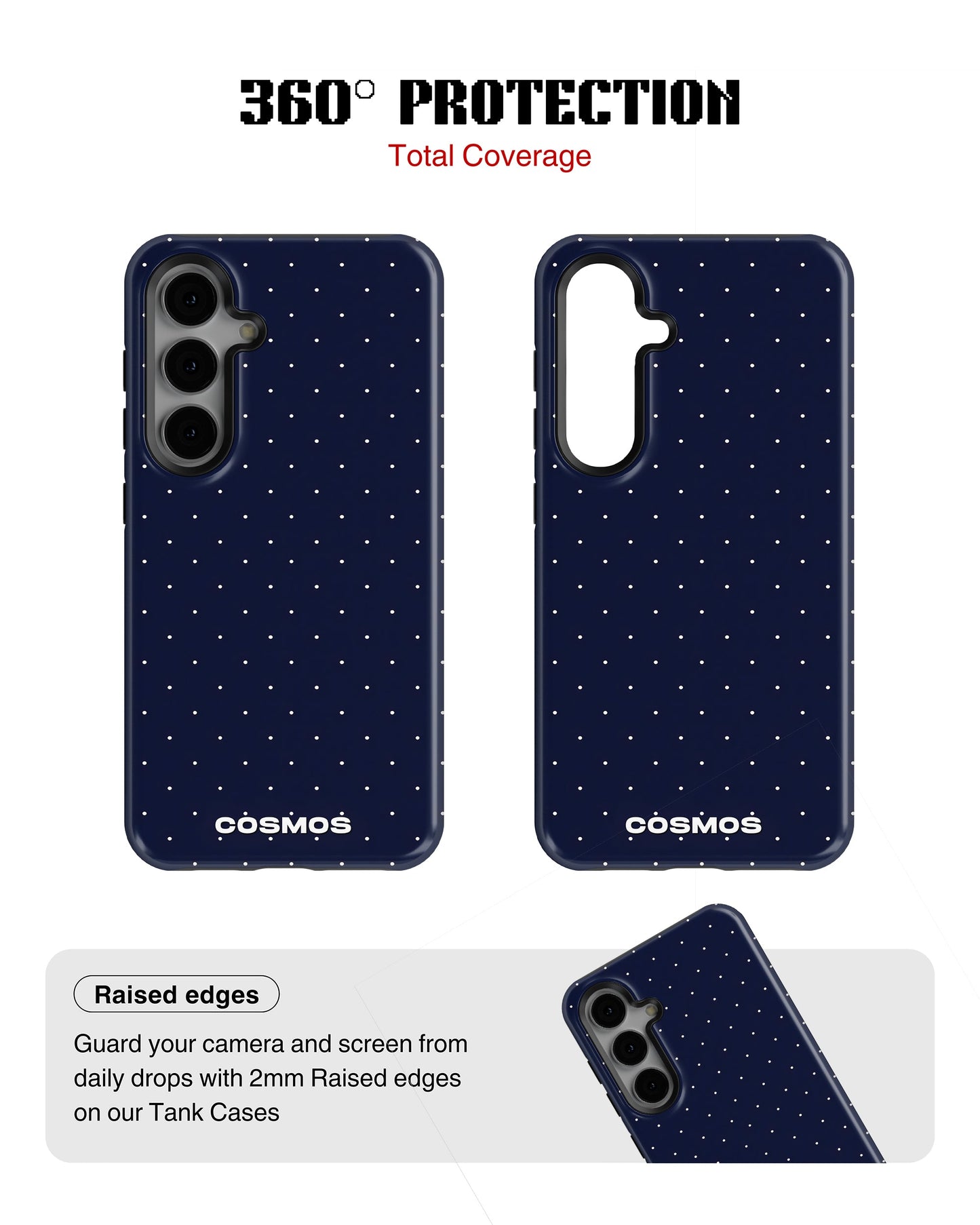 Samsung Galaxy S23 Plus Tank Case | Textures (Starlight Navy)