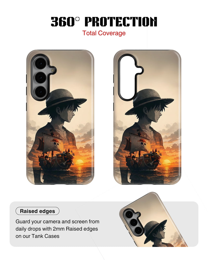 Samsung Galaxy S23 Tank Case | Anime (Sunset Voyager)