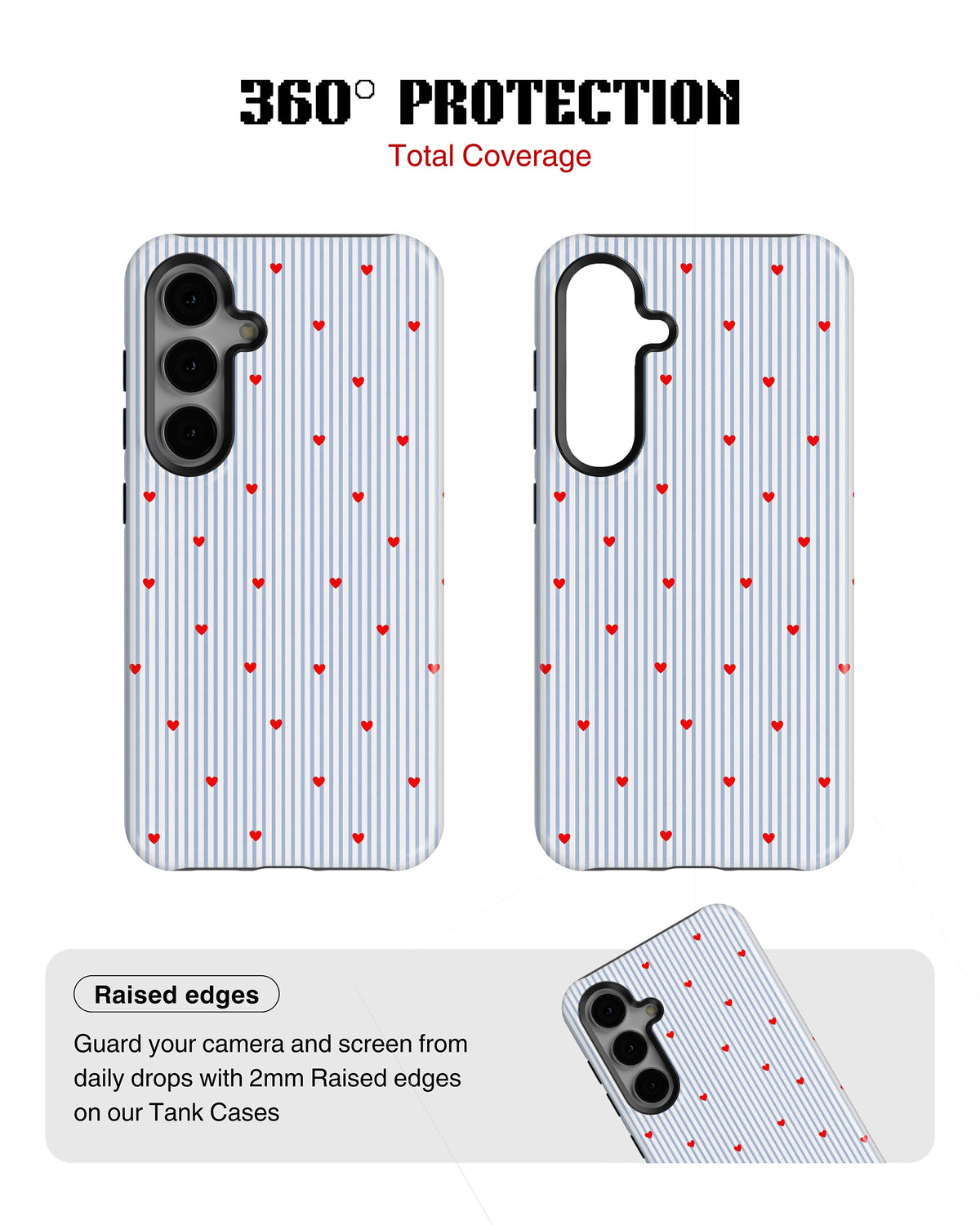 Samsung Galaxy S24 Tank Case | Girls Aesthetics (Sweet Stripes)