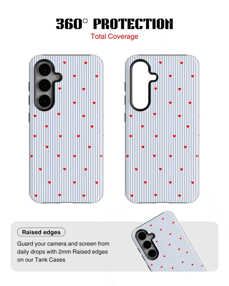 Samsung Galaxy S24 Tank Case | Girls Aesthetics (Sweet Stripes)