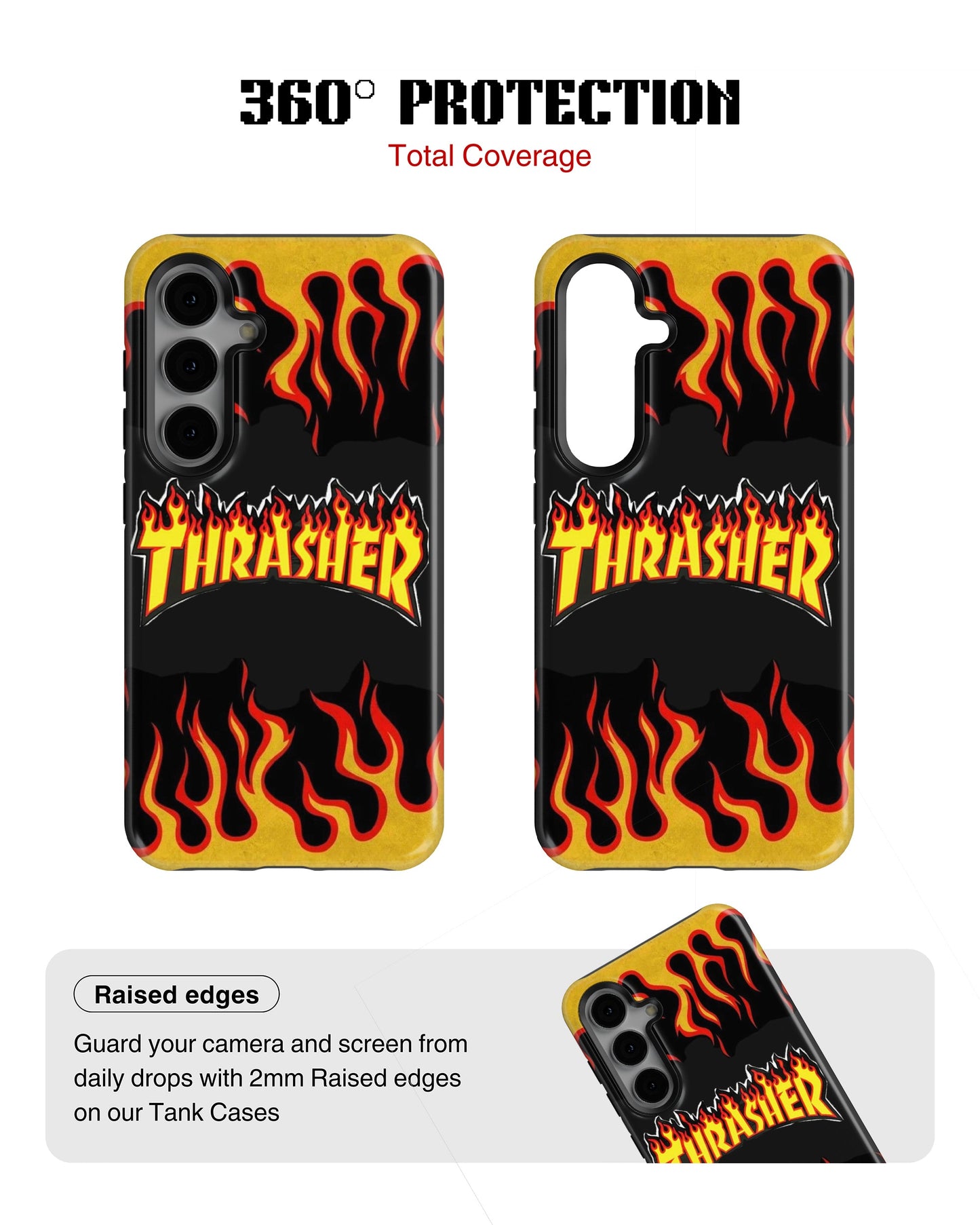 Samsung Galaxy S23 Plus Tank Case | Modernism (Thrasher Flame)