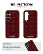 Samsung Galaxy S24 Tank Case | Textures (Velvet Dots)