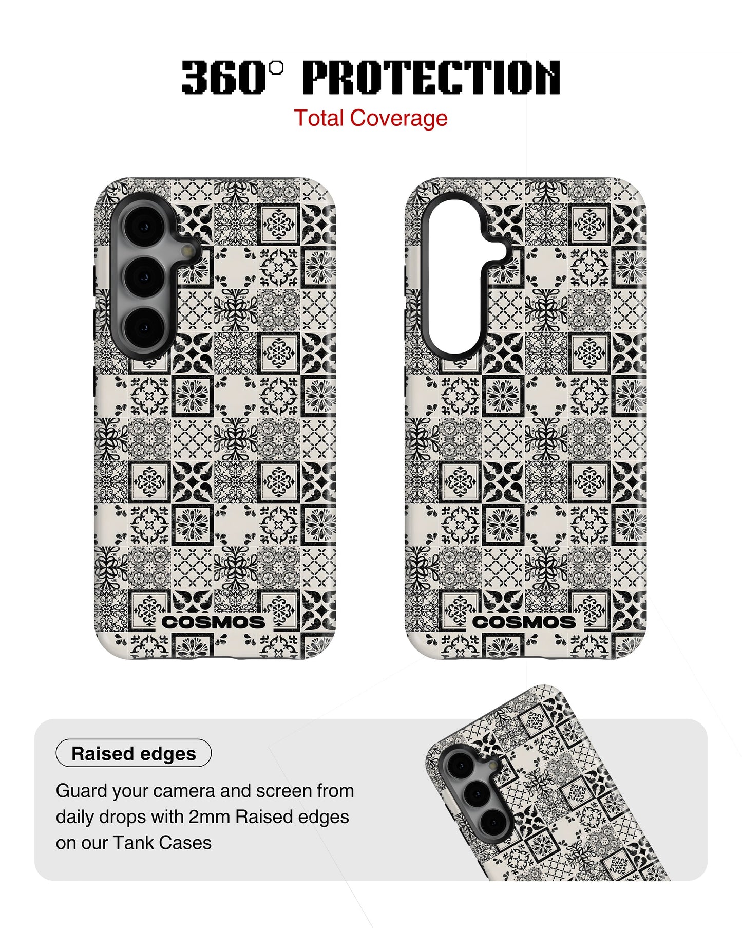 Samsung Galaxy S23 Tank Case | Textures (Vintage Mosaic)