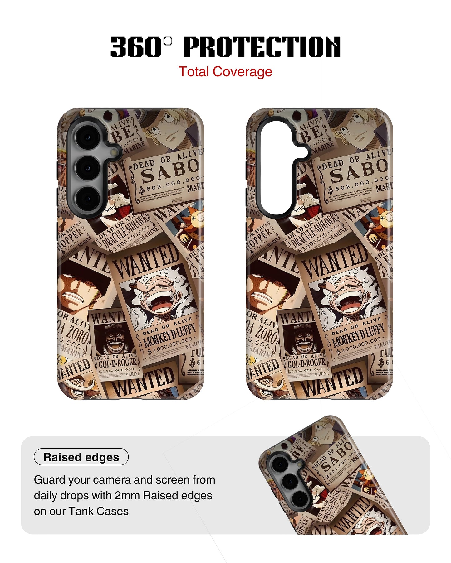 Samsung Galaxy S24 Tank Case | Anime (Wanted Luffy)