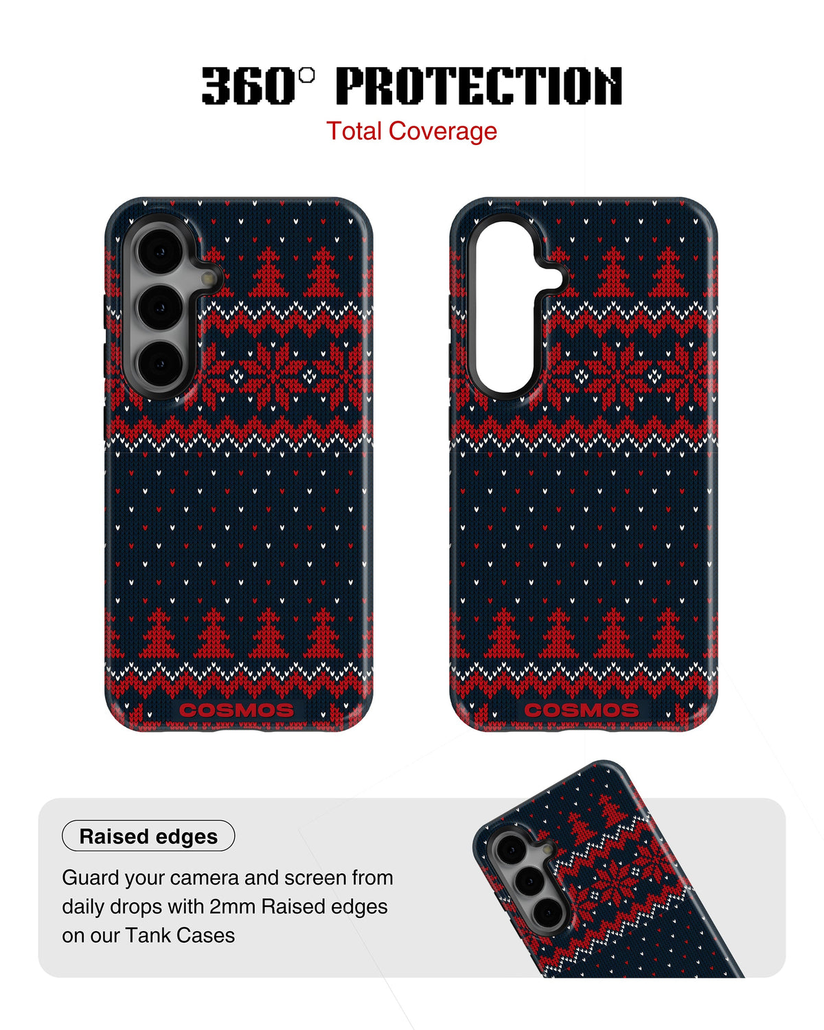Samsung Galaxy S23 Tank Case | Textures (Winter Pines)
