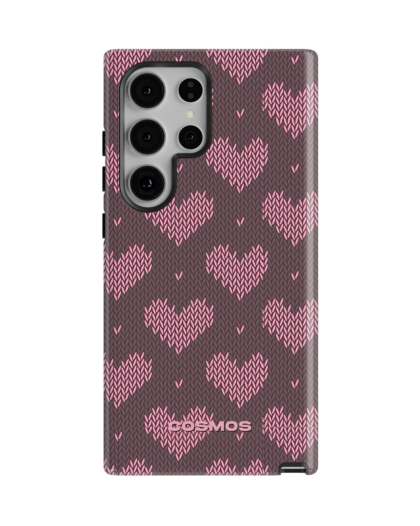 Samsung Galaxy S24 Ultra Tank Case | Textures (Blush Hearts)
