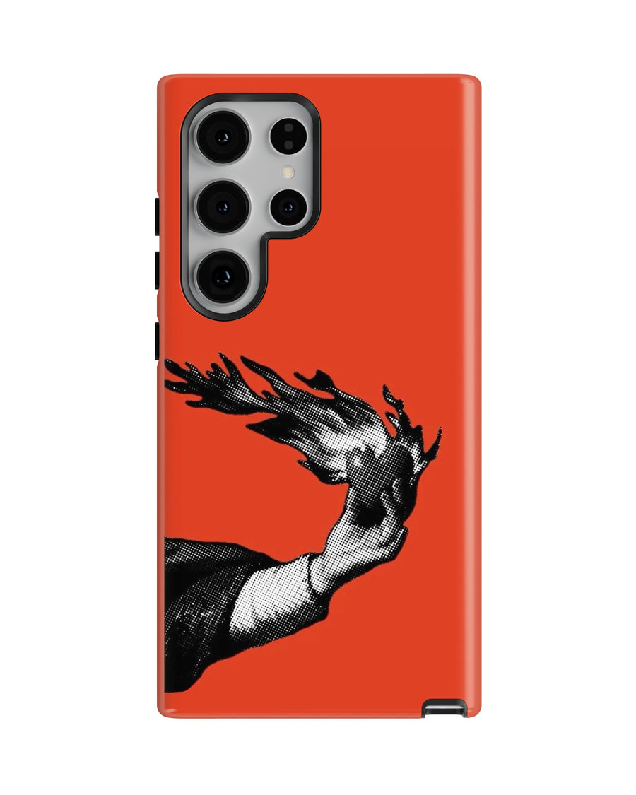 Samsung Galaxy S23 Ultra Tank Case | Modernism (Burning Hand)
