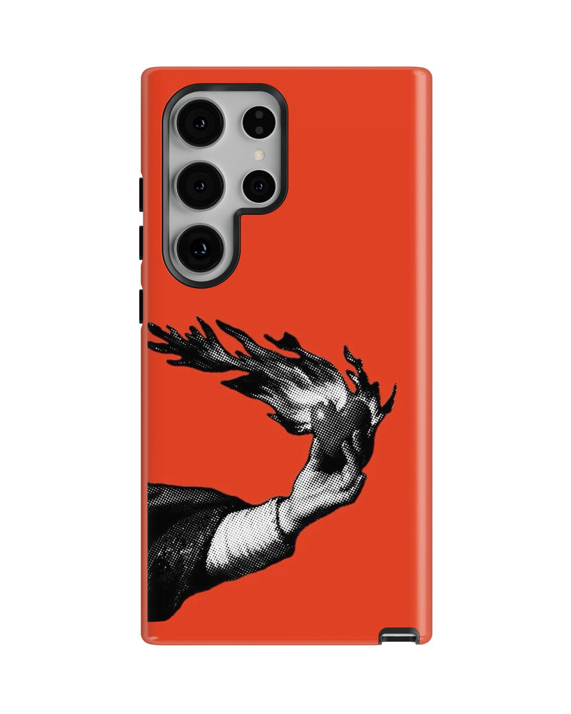 Samsung Galaxy S24 Ultra Tank Case | Modernism (Burning Hand)