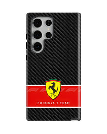 Samsung Galaxy S23 Ultra Tank Case | Formula 1 (Carbon Ferrari)
