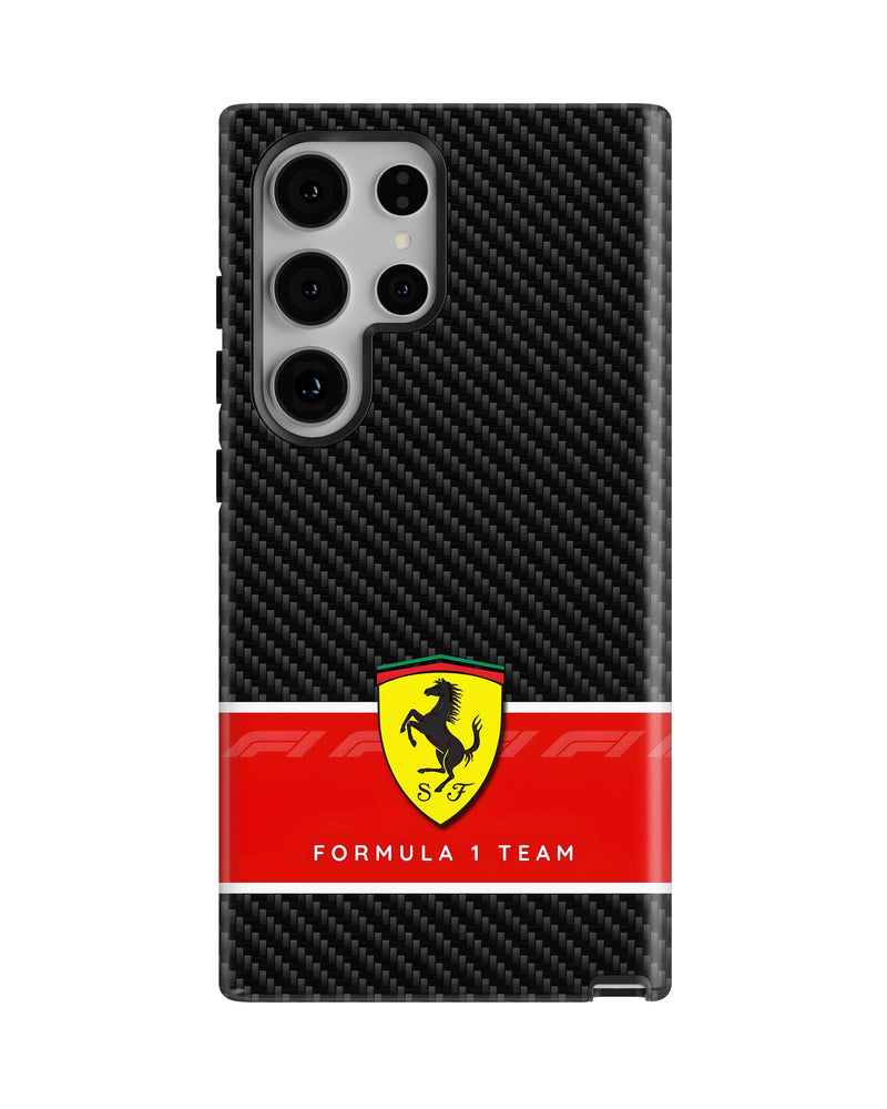Samsung Galaxy S24 Ultra Tank Case | Formula 1 (Carbon Ferrari)