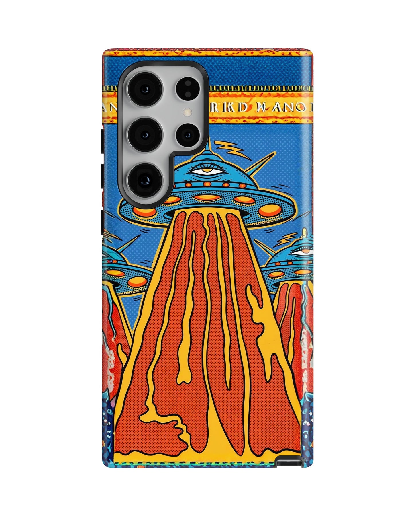 Samsung Galaxy S23 Ultra Tank Case | Modernism (Cosmic Invasion)