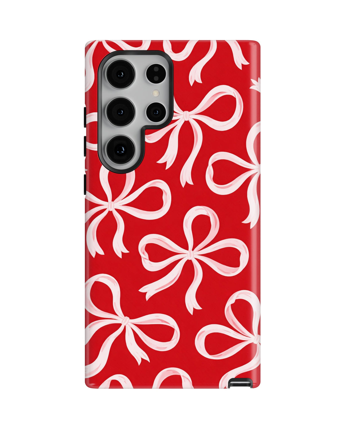 Samsung Galaxy S24 Ultra Tank Case | Girls Aesthetics (Crimson Bows)