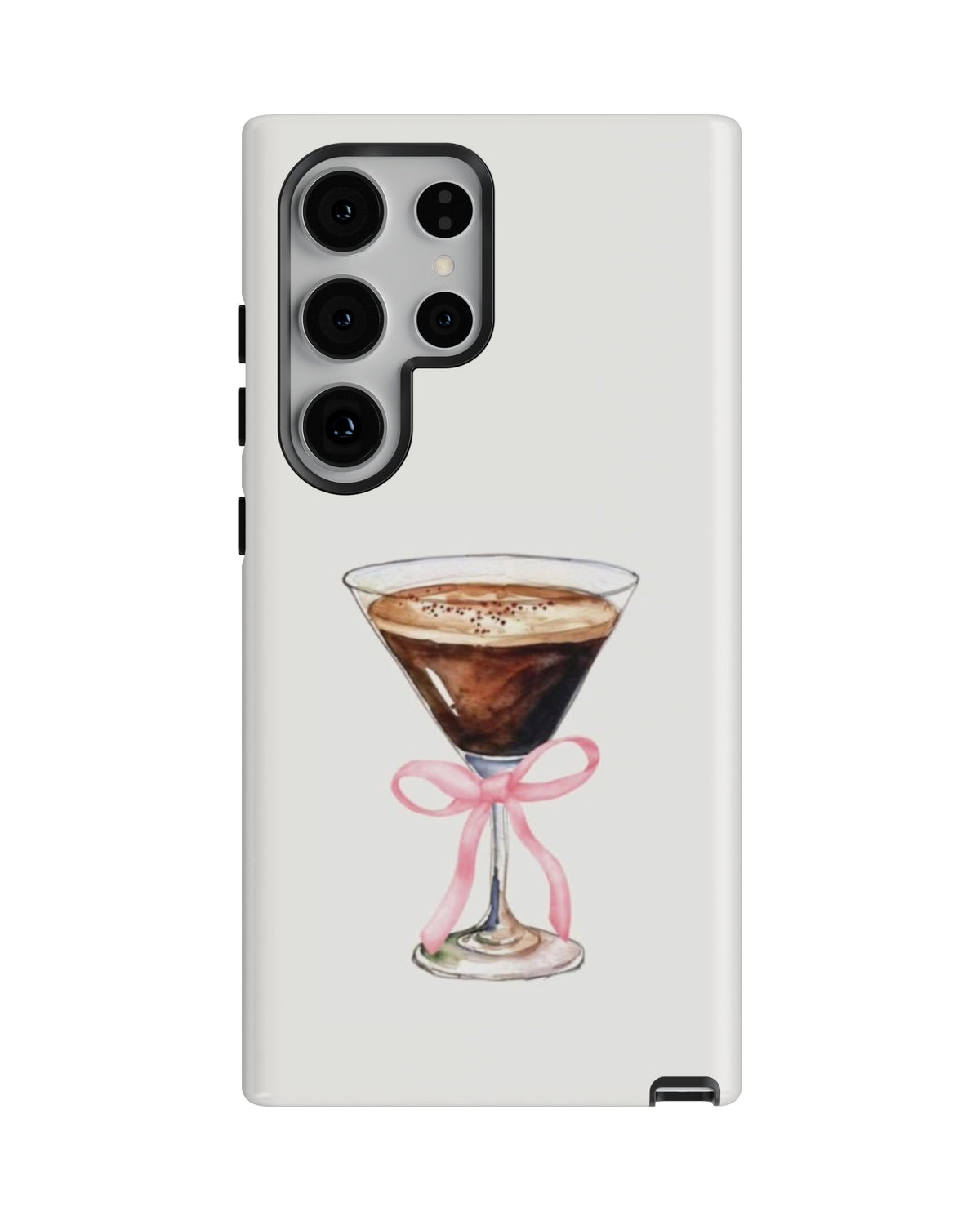 Samsung Galaxy S24 Ultra Tank Case | Girls Aesthetics (Espresso Bow)