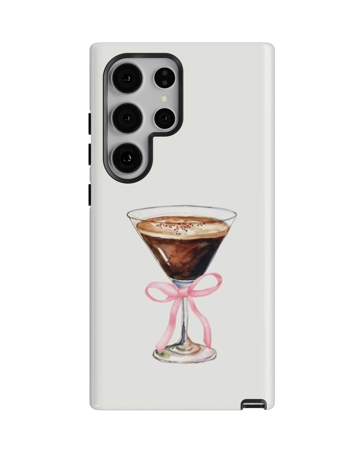Samsung Galaxy S24 Ultra Tank Case | Girls Aesthetics (Espresso Bow)
