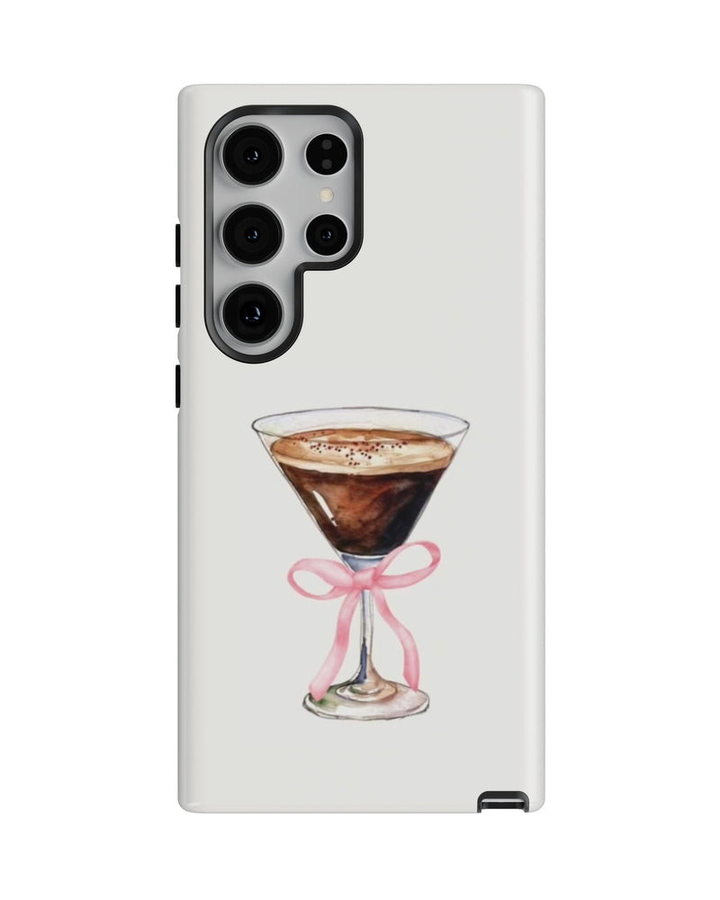 Samsung Galaxy S24 Ultra Tank Case | Girls Aesthetics (Espresso Bow)