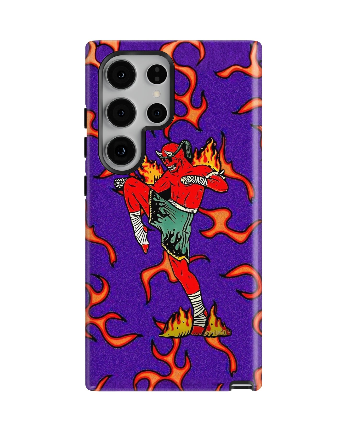 Samsung Galaxy S23 Ultra Tank Case | Modernism (Fire Runner)
