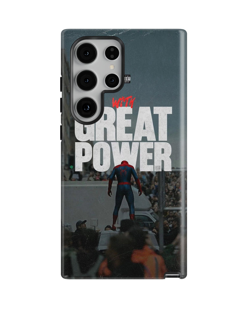 Samsung Galaxy S24 Ultra Tank Case | Superhero (Great Power)