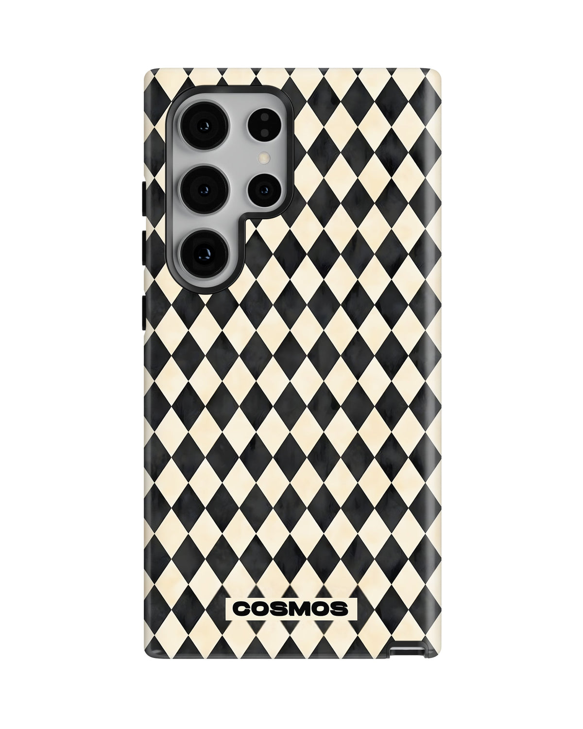 Samsung Galaxy S23 Ultra Tank Case | Textures (Harlequin Ivory)