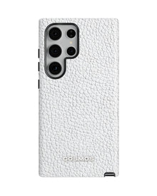Samsung Galaxy S24 Ultra Tank Case | Textures (Ivory Grain)