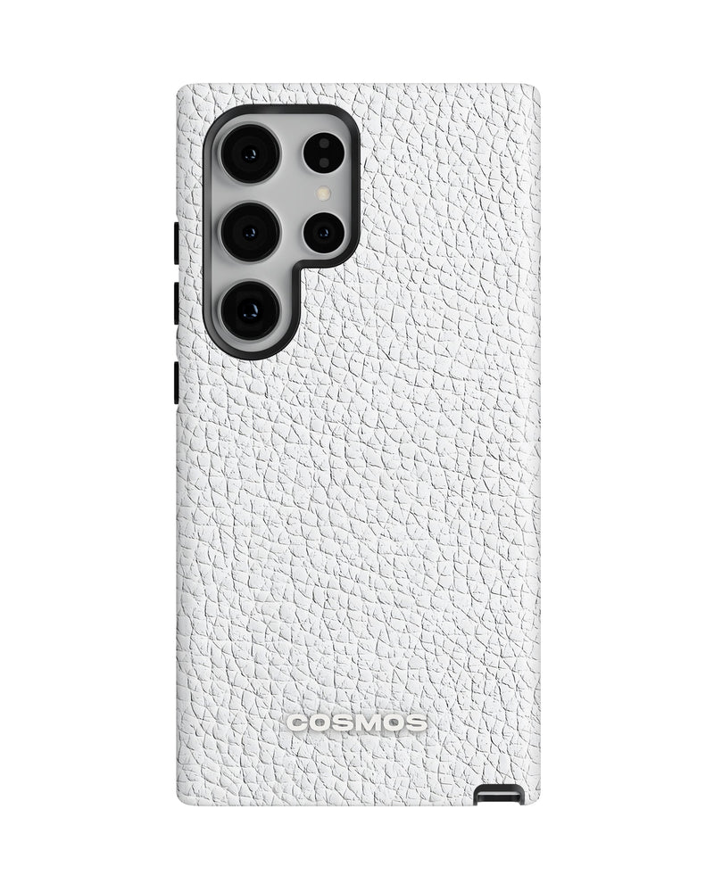 Samsung Galaxy S24 Ultra Tank Case | Textures (Ivory Grain)
