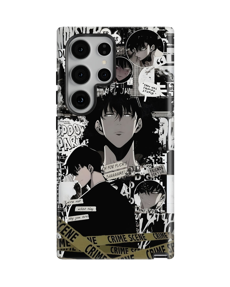 Samsung Galaxy S23 Ultra Tank Case | Anime (Manga Noir)