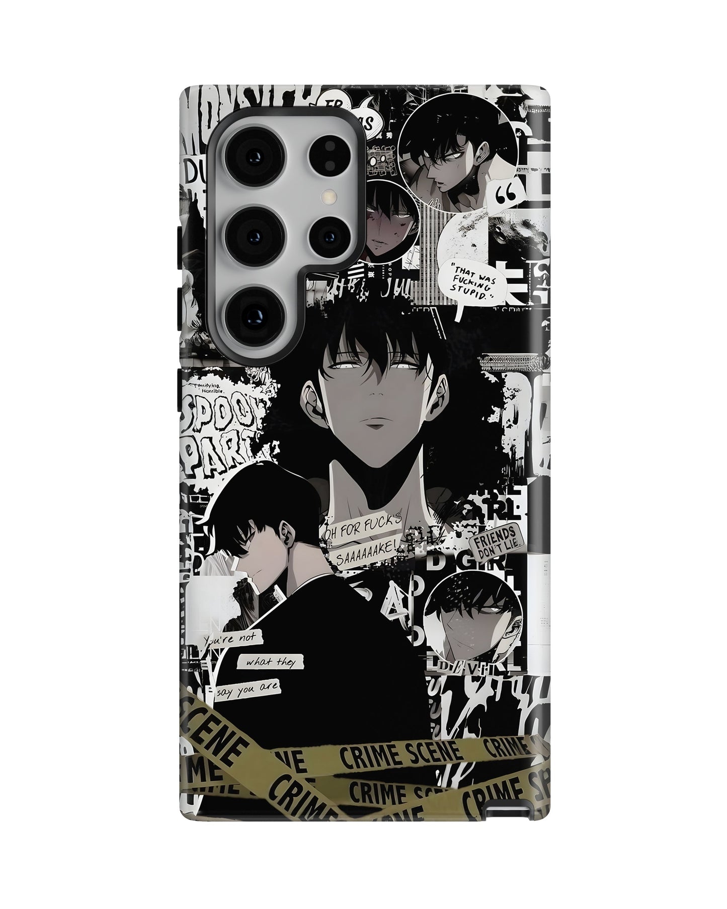 Samsung Galaxy S24 Ultra Tank Case | Anime (Manga Noir)