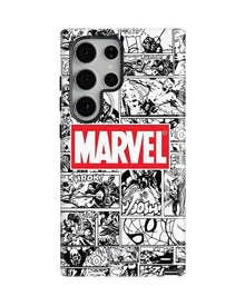 Samsung Galaxy S23 Ultra Tank Case | Superhero (Marvel Grid)