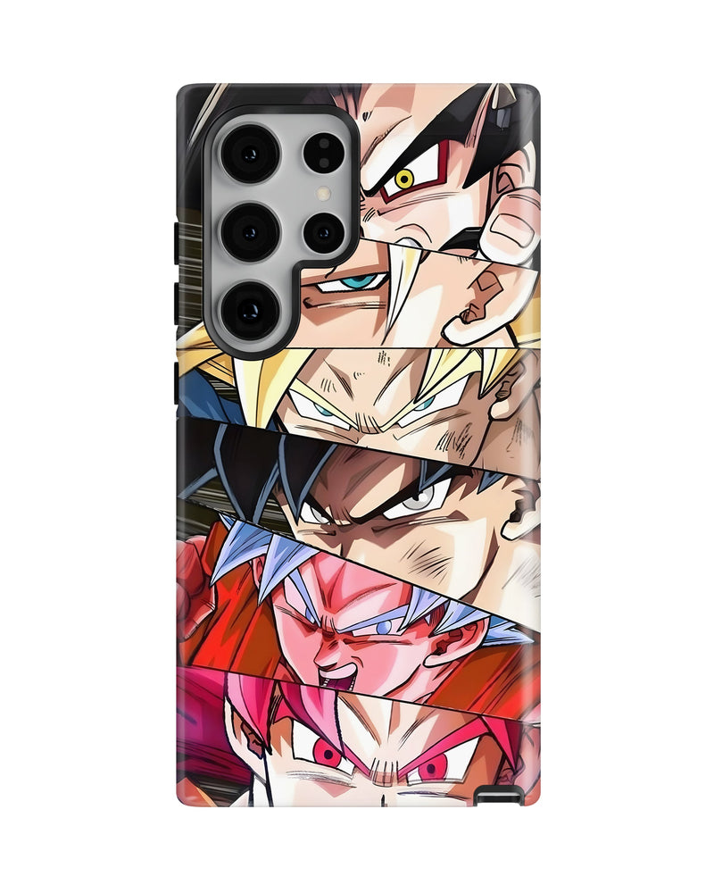 Samsung Galaxy S24 Ultra Tank Case | Anime (Saiyan Faces)