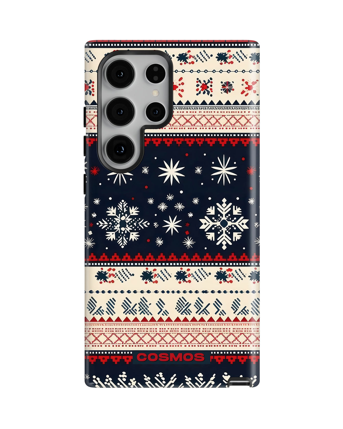 Samsung Galaxy S24 Ultra Tank Case | Textures (Snowfall Classic)